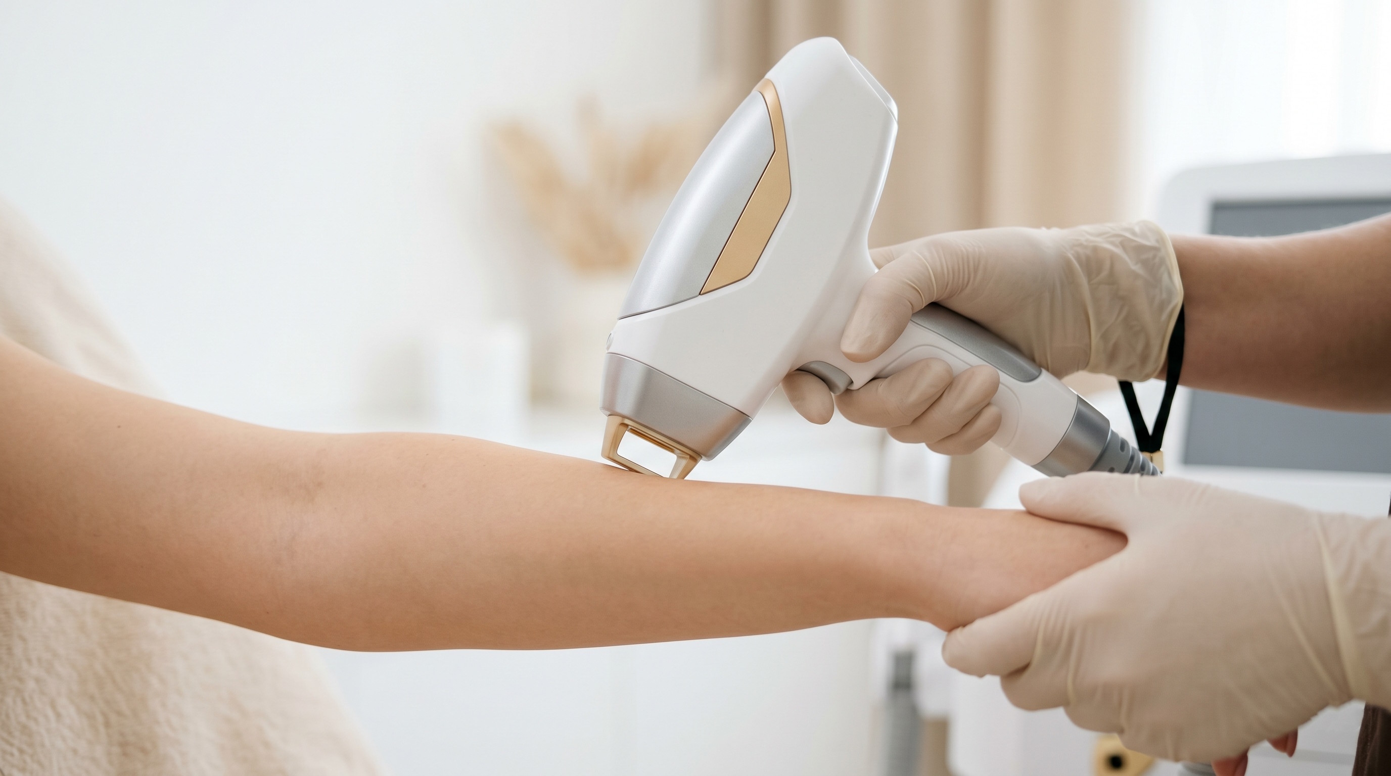 Tratament de epilare laser definitivă realizat cu aparat profesional în Craiova