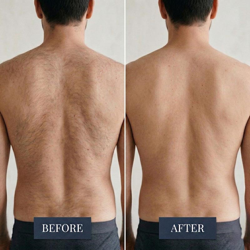 Înainte și după epilare definitivă Craiova 3